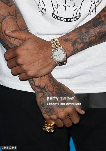 Recording Artist Chris Brown attends the Qubeey launch party on... News  Photo - Getty Images