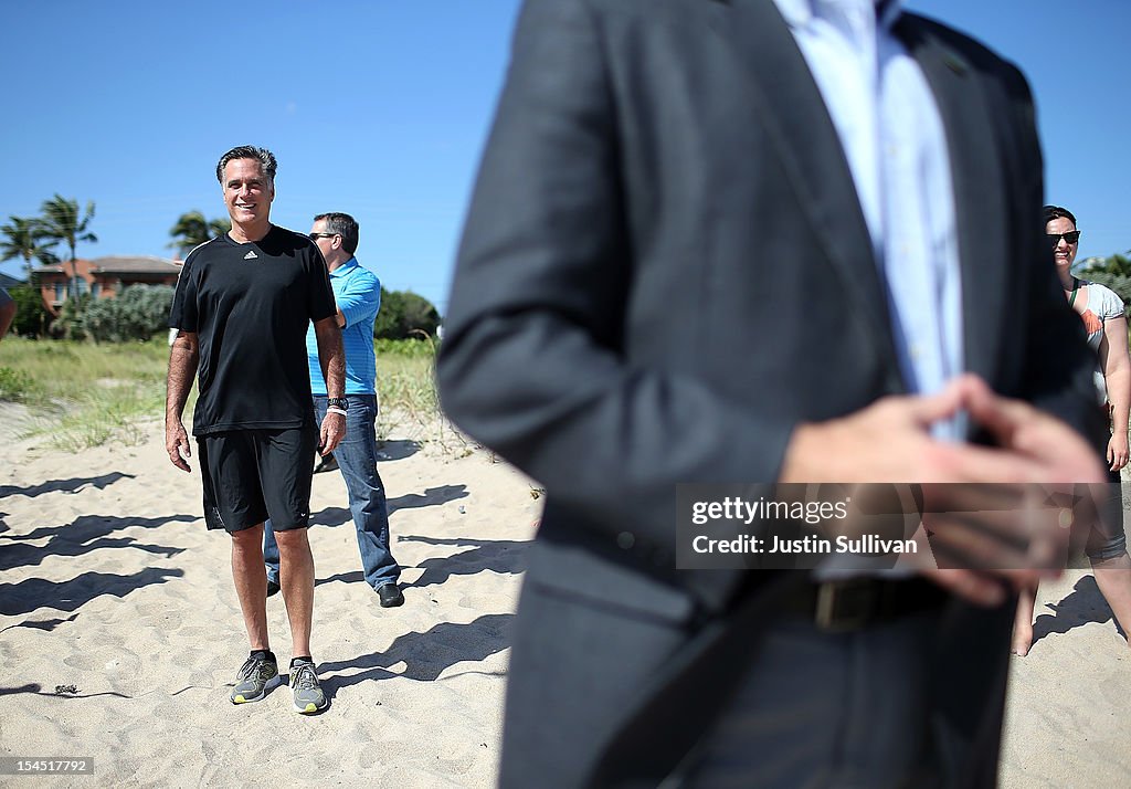 Mitt Romney Prepares For Final Presidential Debate On Monday
