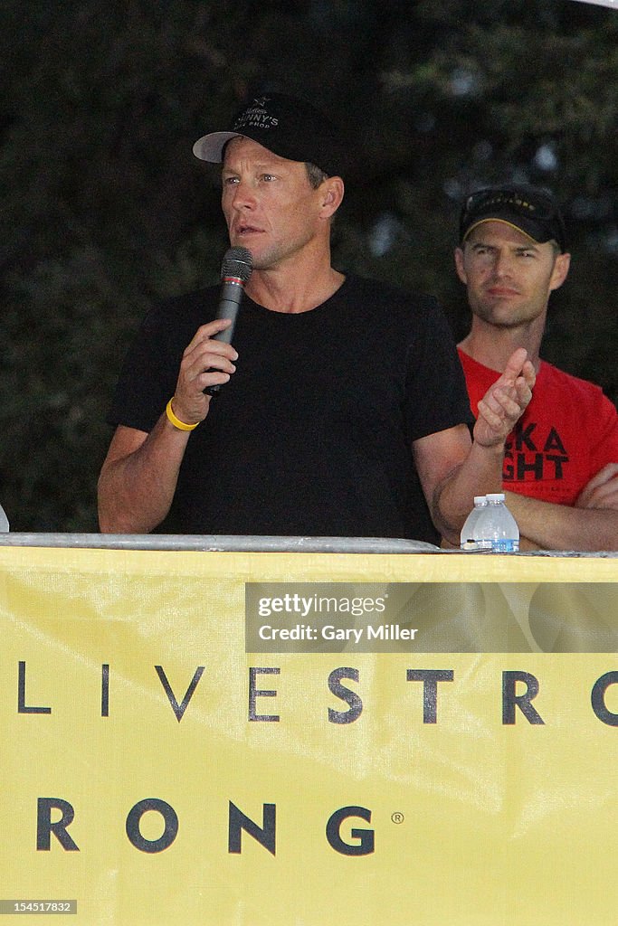 Team LIVESTRONG Challenge With Lance Armstrong