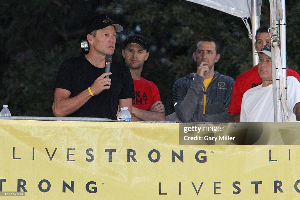 Team LIVESTRONG Challenge With Lance Armstrong