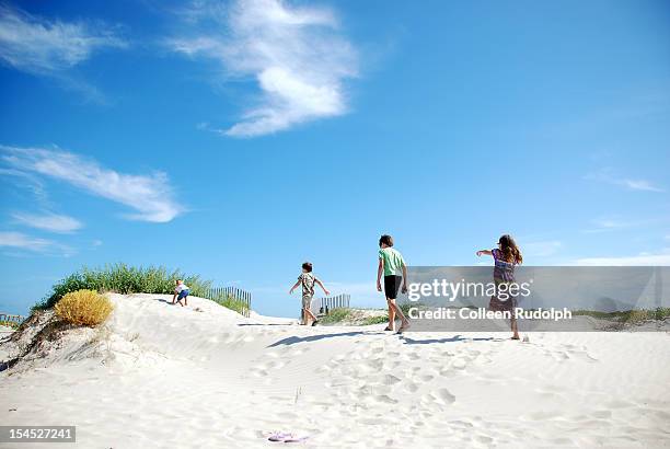 adventures on the sand dunes - texas family stock pictures, royalty-free photos & images