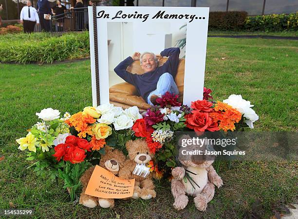 General view of atmosphere is seen at a memorial service for entertainer Andy Williams on October 21, 2012 in Branson, Missouri. Williams died on...