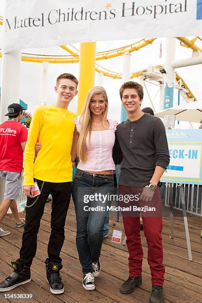 Actors Dylan Riley Snyder, Alexandria DeBerry, and Billy Unger attend Mattel Party On The Pier Benefiting Mattel Children's Hospital UCLA - Inside at...