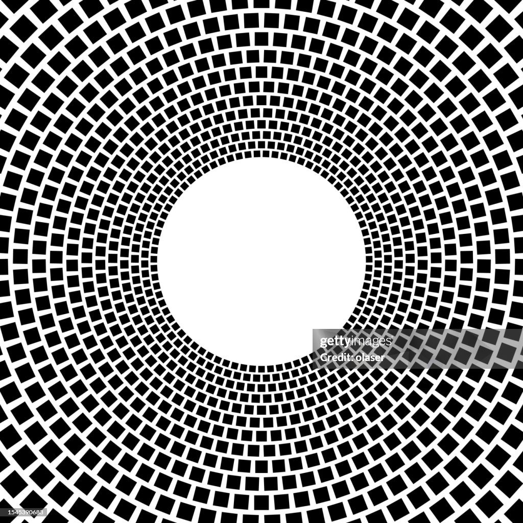 Square Pattern Around Center Full Frame Squares In Circular Pattern Around Copy Space High-Res ...