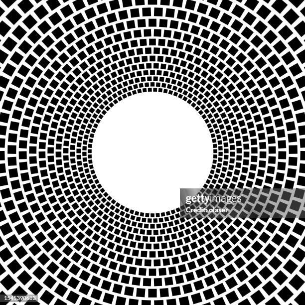 Pattern Around Frame Full Frame Squares In Circular Pattern Around Copy Space High-Res ...