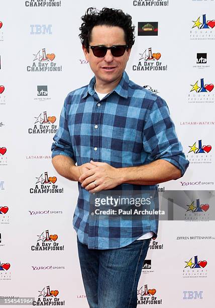 Director JJ Abrams attends "A Day Of Champions" benefiting the Bogart Pediatric Cancer Research Program at the Sports Museum of Los Angeles on...
