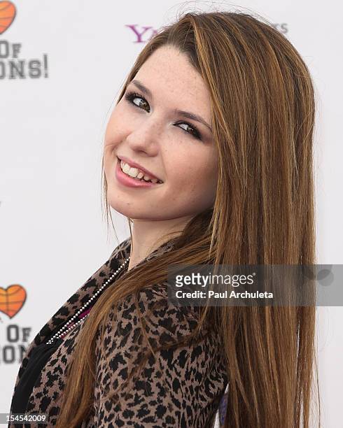 Actress Saige Ryan Campbell attends "A Day Of Champions" benefiting the Bogart Pediatric Cancer Research Program at the Sports Museum of Los Angeles...