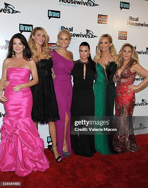 Lisa Vanderpump, Brandi Glanville, Yolanda H. Foster, Kyle Richards, Taylor Armstrong and Adrienne Maloof attends the 'Real Housewives of Beverly...