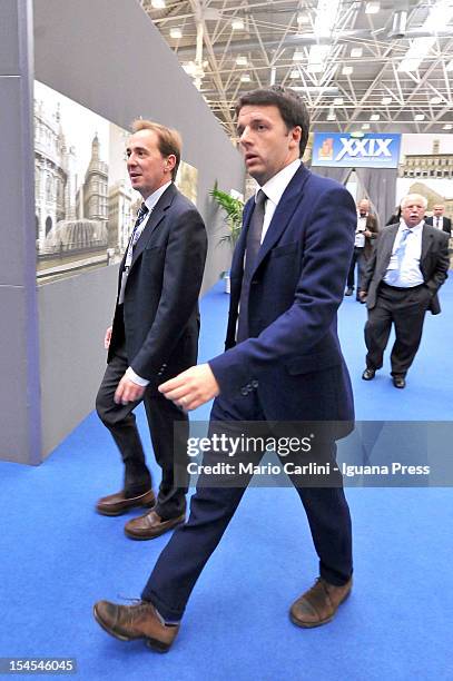 Matteo Renzi Mayor of Florence attends the ANCI Annual Assembly at Bologna Fair Quarter on October 18, 2012 in Bologna, Italy.