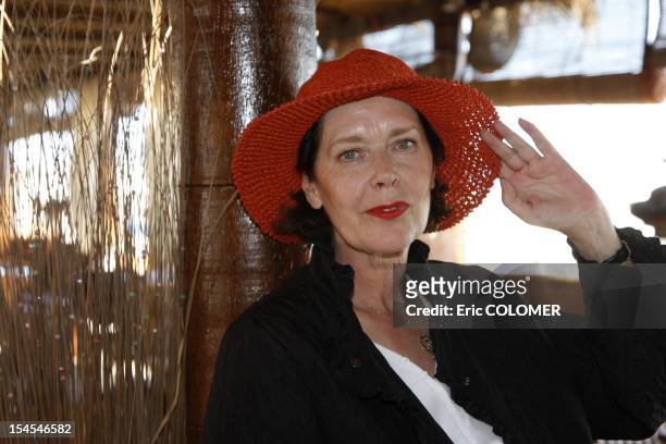 Dutch actress Sylvia Kristel attends at 5th film festival of 'Les Herault du cinema' on June 23, 2008 in Cap d'Agde, Herault department, France....