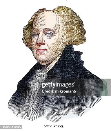 Portrait of John Adams, second president of the United States (1797 to 1801)