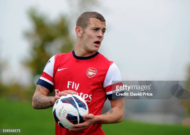 Jack Wilshere of Arsenal during the Barclays Premier U21 match Everton v Arsenal at Everton's training ground on October 22, 2012 in Liverpool,...