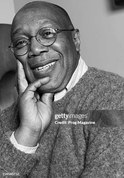 Portrait of Panamanian-American fusion drummer Billy Cobham, taken on February 15, 2012. Cobham is best know for working with 1970s jazz rock group...