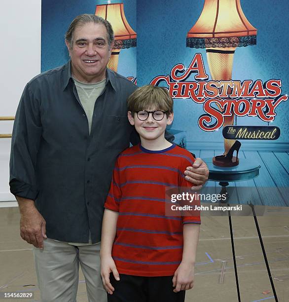 Dan Lauria and Johnny Rabe attend the "A Christmas Story, The Musical" Press Preview at The New 42nd Street Studios on October 22, 2012 in New York...