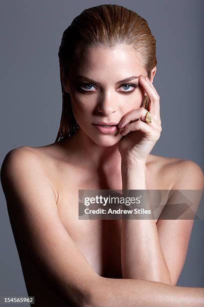 Actress Jaime King is photographed for Self Assignment on January 1, 2011 in Venice, California.