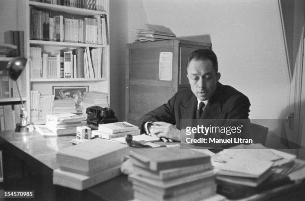 On 17 October 1957, the writer Albert Camus receives the Nobel Prize for literature that reward a writer who rendered great service to humanity...