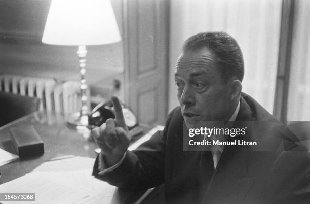 On 17 October 1957, the writer Albert Camus receives the Nobel Prize for literature that reward a writer who rendered great service to humanity...
