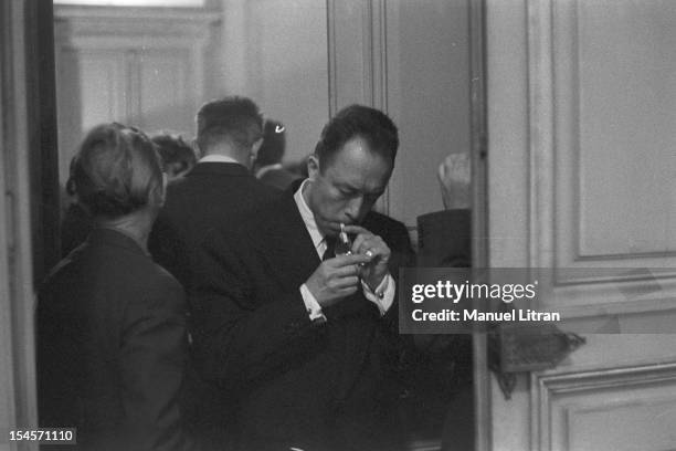 On 17 October 1957, the writer Albert Camus receives the Nobel Prize for literature that reward a writer who rendered great service to humanity...