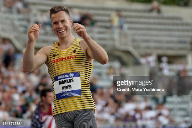 Markus Rehm of team Germany competes in Men's Long Jump T64 during day seven of the Para Athletics World Championships Paris 2023 at Stade Charlety...