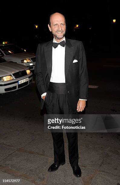 Jose Miguel Fernandez Sastron arrives to the 'Cartier Exhibition' gala presentation at the Museum Thyssen Bornemisza on October 22, 2012 in Madrid,...