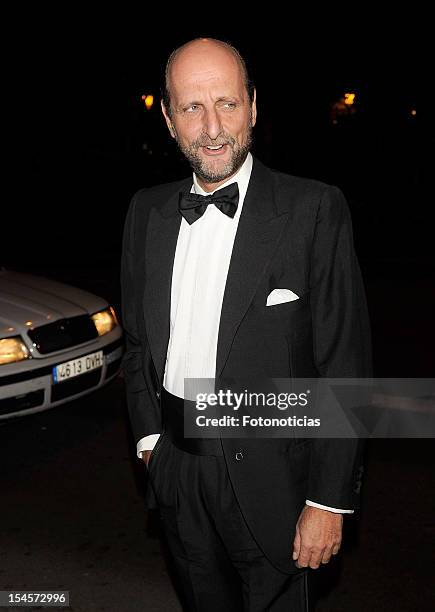 Jose Miguel Fernandez Sastron arrives to the 'Cartier Exhibition' gala presentation at the Museum Thyssen Bornemisza on October 22, 2012 in Madrid,...