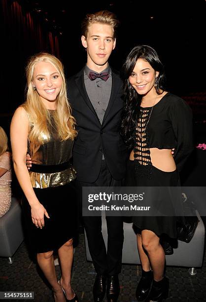 AnnaSophia Robb, Austin Butler and Vanessa Hudgens attend the world premiere of "The Carrie Diaries" at the New York Television Festival at SVA...