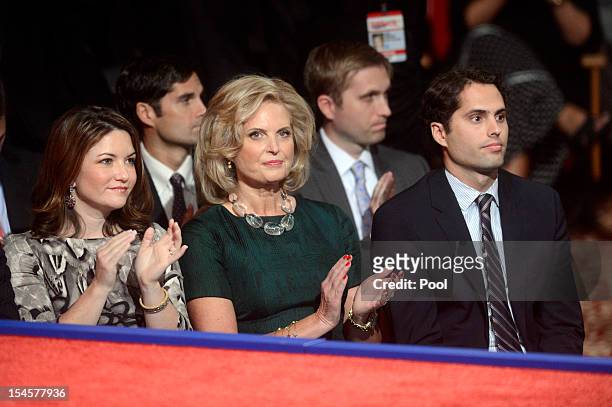 Ann Romney and Craig Romney attend the debate between U.S. President Barack Obama and Republican presidential candidate Mitt Romney at the Keith C....