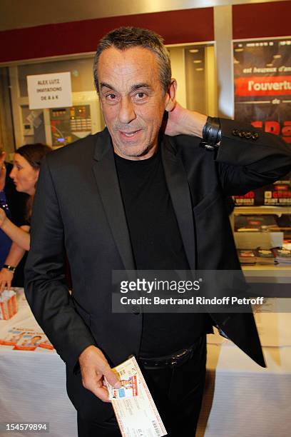 Thierry Ardisson at Theatre du Grand Point-Virgule on October 22, 2012 in Paris, France.