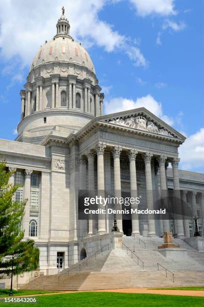 state capitol jefferson city missouri where state laws are made and carried out for the 
state of missouri - jefferson city missouri stock pictures, royalty-free photos & images