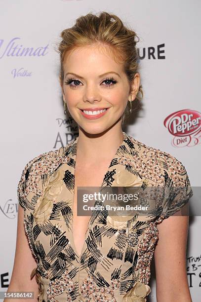 Actress Dreama Walker attends the premiere party for "Don't Trust The B---- In Apt 23" hosted by New York Magazine and Vulture at Toro Lounge at...