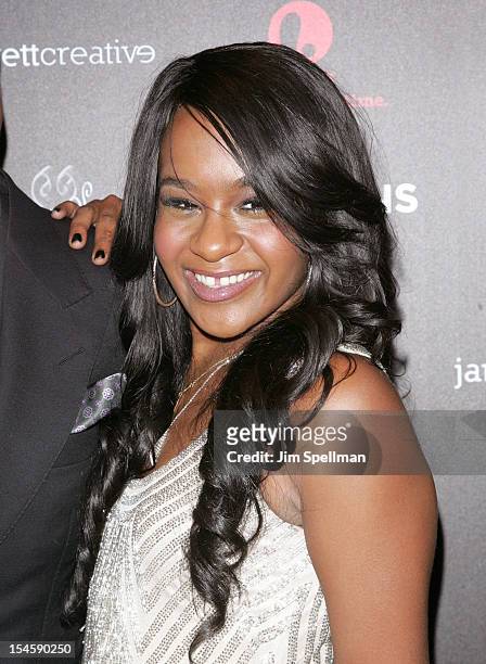 Personality Bobbi Kristina Brown attends "The Houstons: On Our Own" Series Premiere Party at Tribeca Grand Hotel on October 22, 2012 in New York City.