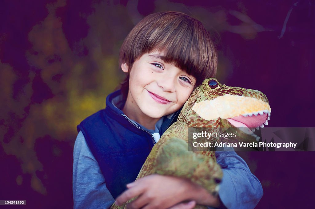 Boy and his dinosaur