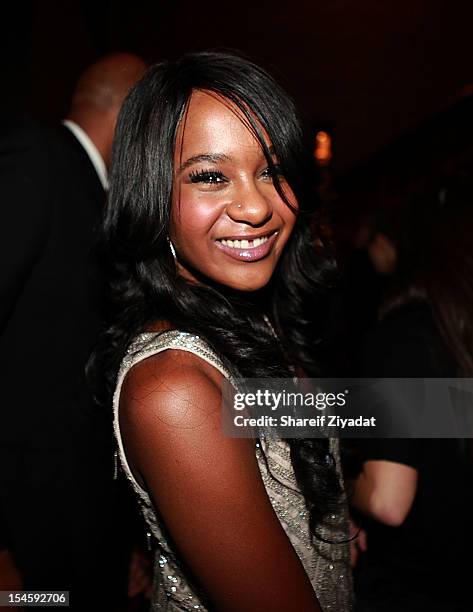 Bobbi Kristina Brown attends "The Houstons: On Our Own" series premiere party at the Tribeca Grand Hotel on October 22, 2012 in New York City.