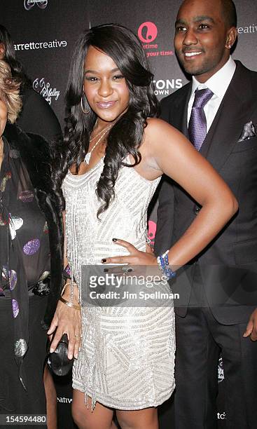 Personality Bobbi Kristina Brown attends "The Houstons: On Our Own" Series Premiere Party at Tribeca Grand Hotel on October 22, 2012 in New York City.