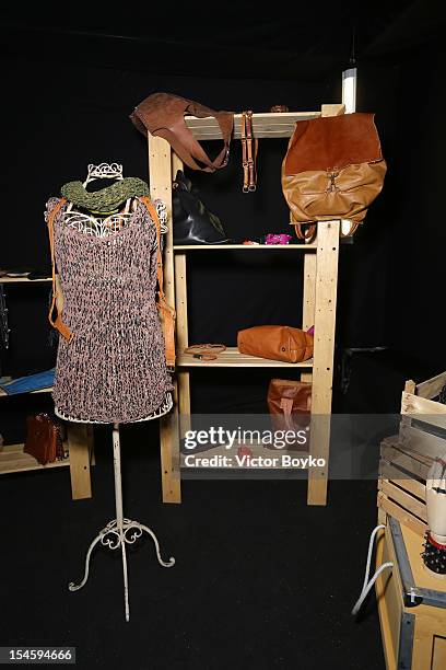 General view of designs at the byMosquito Spring/Summer 2013 presentation on day 5 of Mercedes-Benz Fashion Week Russia Spring/Summer 2013 at Manege...