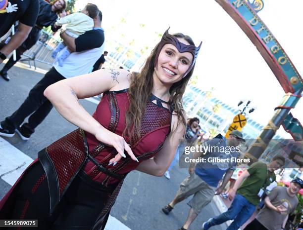 Cosplayer at the 2023 Comic-Con International: San Diego at the San Diego Convention Center on July 20, 2023 in San Diego, California.