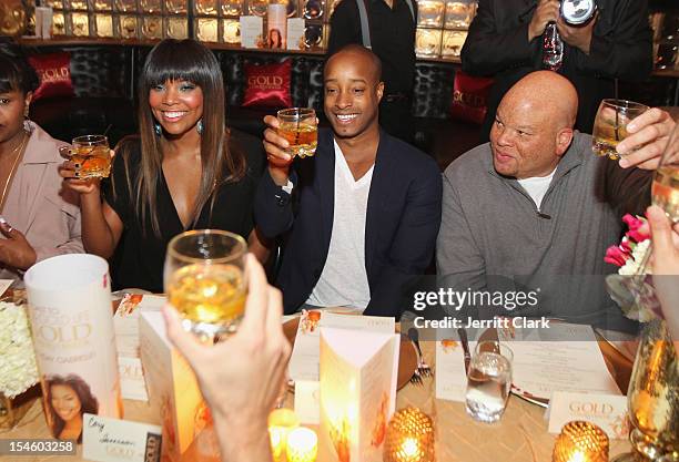 Gabrielle Union, Adair Curtis and Shawn Pecas attend Gabrielle Union's 40th Birthday Party With Courvoisier Gold at the Dream Downtown on October 22,...