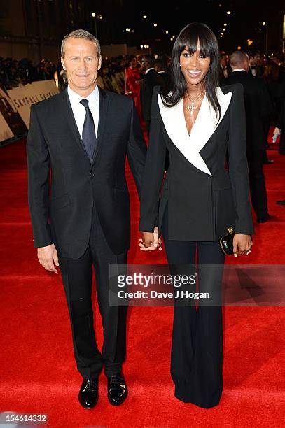 Vladislav Doronin and Naomi Campbell attend the Royal world premiere of 'Skyfall' at The Royal Albert Hall on October 23, 2012 in London, England.