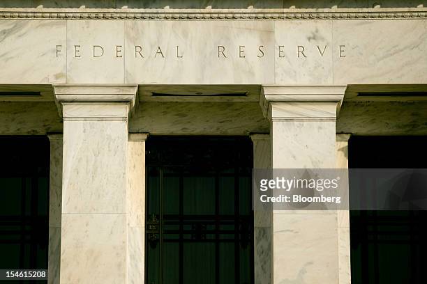 The Marriner S. Eccles Federal Reserve building stands in Washington, D.C., U.S., on Tuesday, Oct. 23, 2012. Federal Reserve Chairman Ben S....
