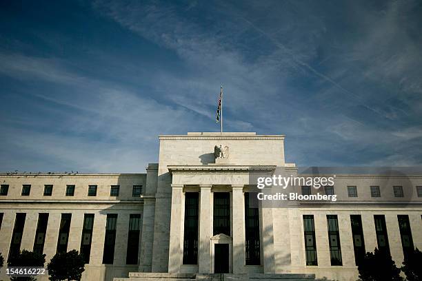 The Marriner S. Eccles Federal Reserve building stands in Washington, D.C., U.S., on Tuesday, Oct. 23, 2012. Federal Reserve Chairman Ben S....