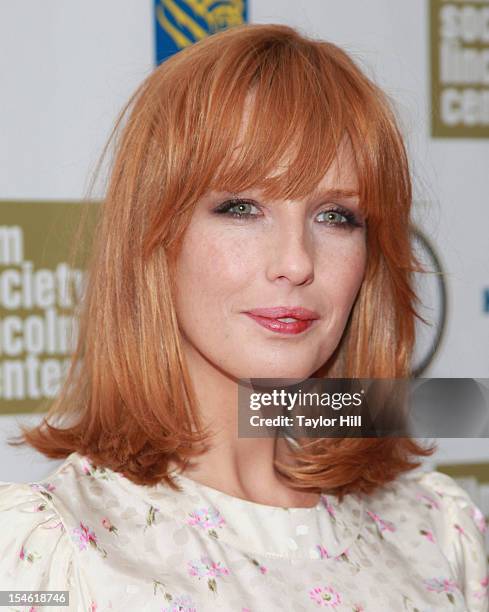 Actress Kelly Reilly attends the closing night gala screening of "Flight" during the 50th New York Film Festival at Alice Tully Hall at Lincoln...