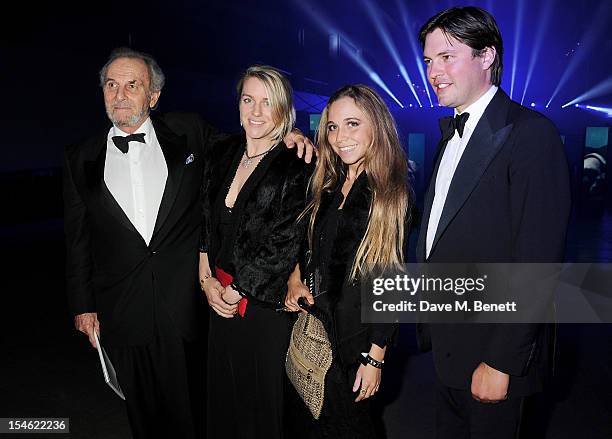 Mark Shand, Laura Lopes, Ayesha Shand and Harry Lopes attend an after party for the Royal World Premiere of 'Skyfall' at the Tate Modern on October...