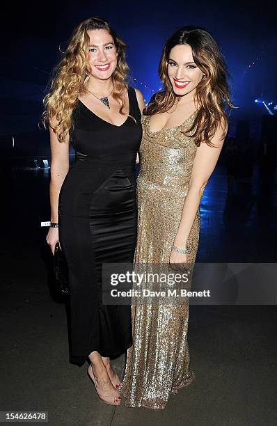 Sally Griffiths and Kelly Brook attend an after party for the Royal World Premiere of 'Skyfall' at the Tate Modern on October 23, 2012 in London,...