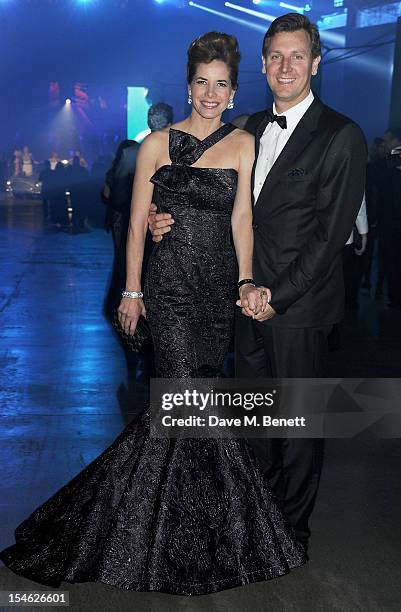 Darcey Bussell and Angus Forbes attend an after party for the Royal World Premiere of 'Skyfall' at the Tate Modern on October 23, 2012 in London,...