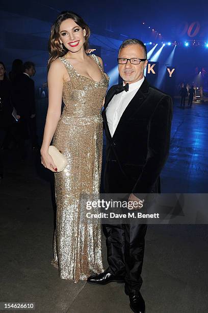 Kelly Brook and guest attend an after party for the Royal World Premiere of 'Skyfall' at the Tate Modern on October 23, 2012 in London, England.