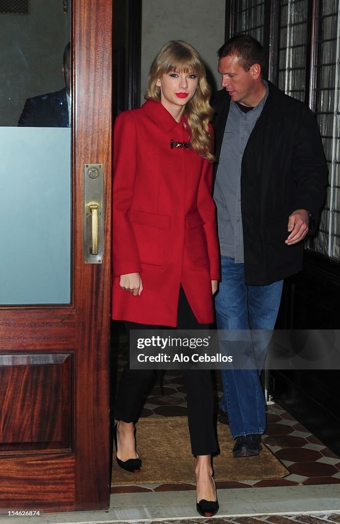 Taylor Swift sighting on October 23, 2012 in New York City. News Photo