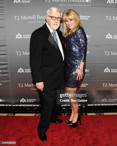 Tony Martell and Laura Heatherly attend The T.J. Martell Foundation 37th Annual Honors Gala at Cipriani 42nd Street on October 23, 2012 in New York...