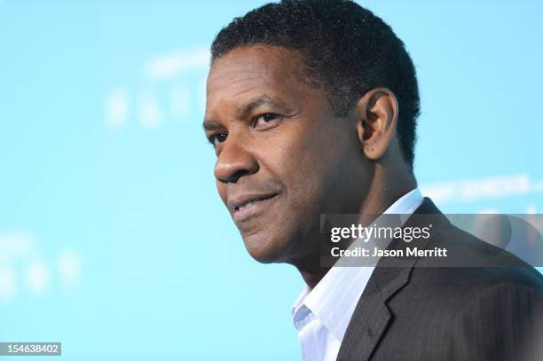 Actor Denzel Washington arrives at the premiere of Paramount Pictures' "Flight" held at the ArcLight Cinemas on October 23, 2012 in Hollywood,...