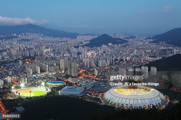 busan-baseball&soccer - busan stockfoto's en -beelden