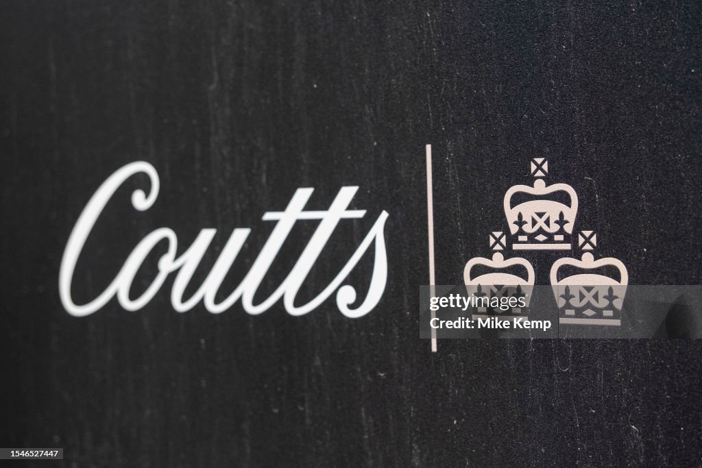 Coutts Sign for Coutts private banking service on 20th July 2023 in... News ...